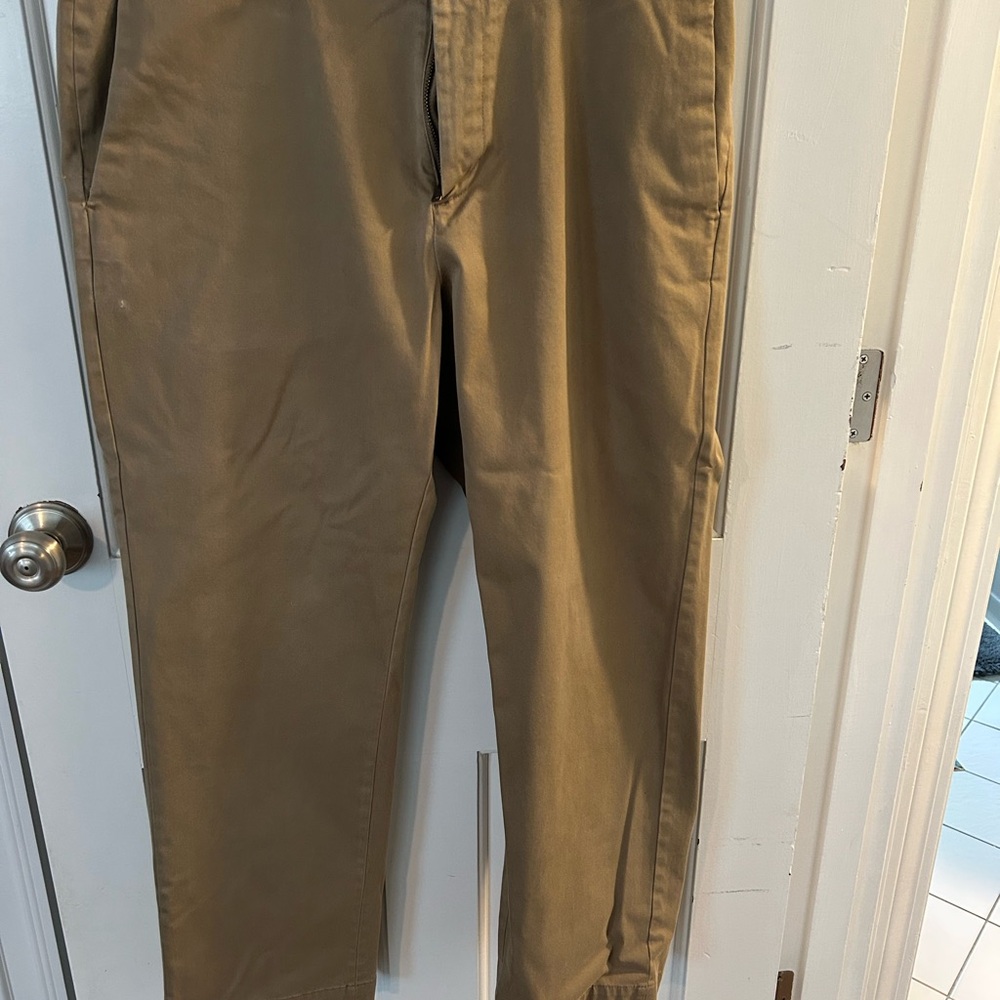 Banana Republic Tan Chinos Classic Cotton-Blend